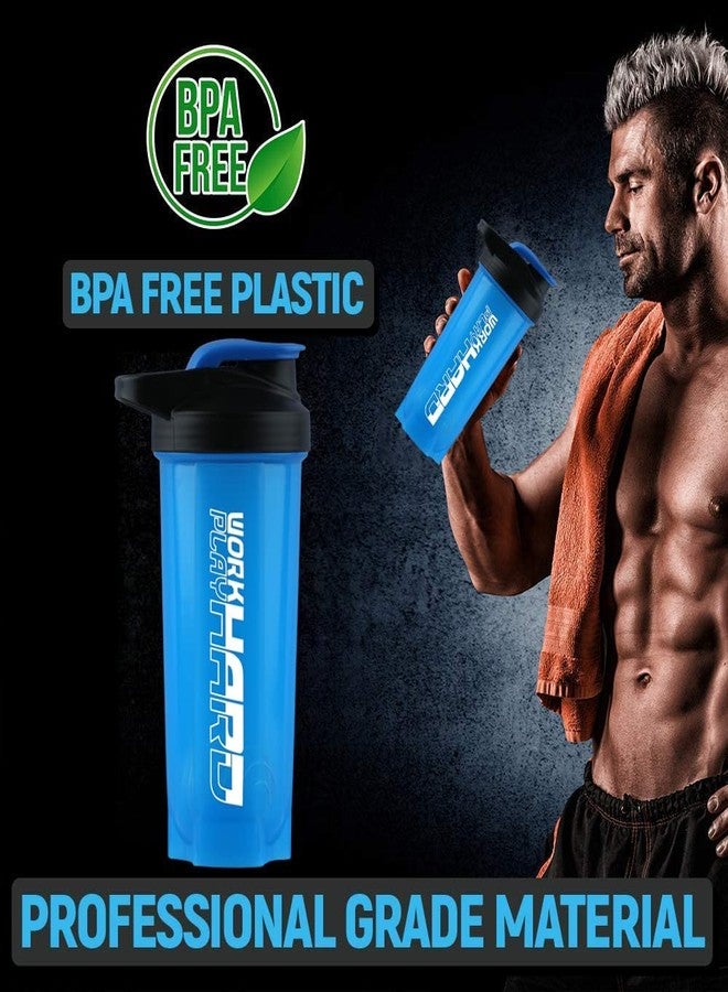 Fit Focus Gym Bag 20L Set with Protein Shaker Bottle 600ML, Black Duffel Bag and Shaker Bottle, Workout Accessories (Blue) - Image 3